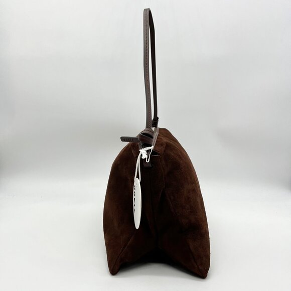 STAUD Mahogany Suede Vivi Shoulder Bag - Picture 3 of 11